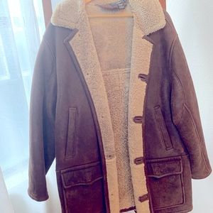 Banana Republic men’s lined leather jacket